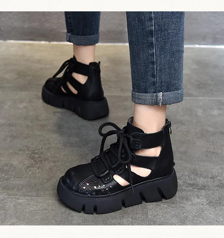 Handmade Retro Leather Breathable Shoes